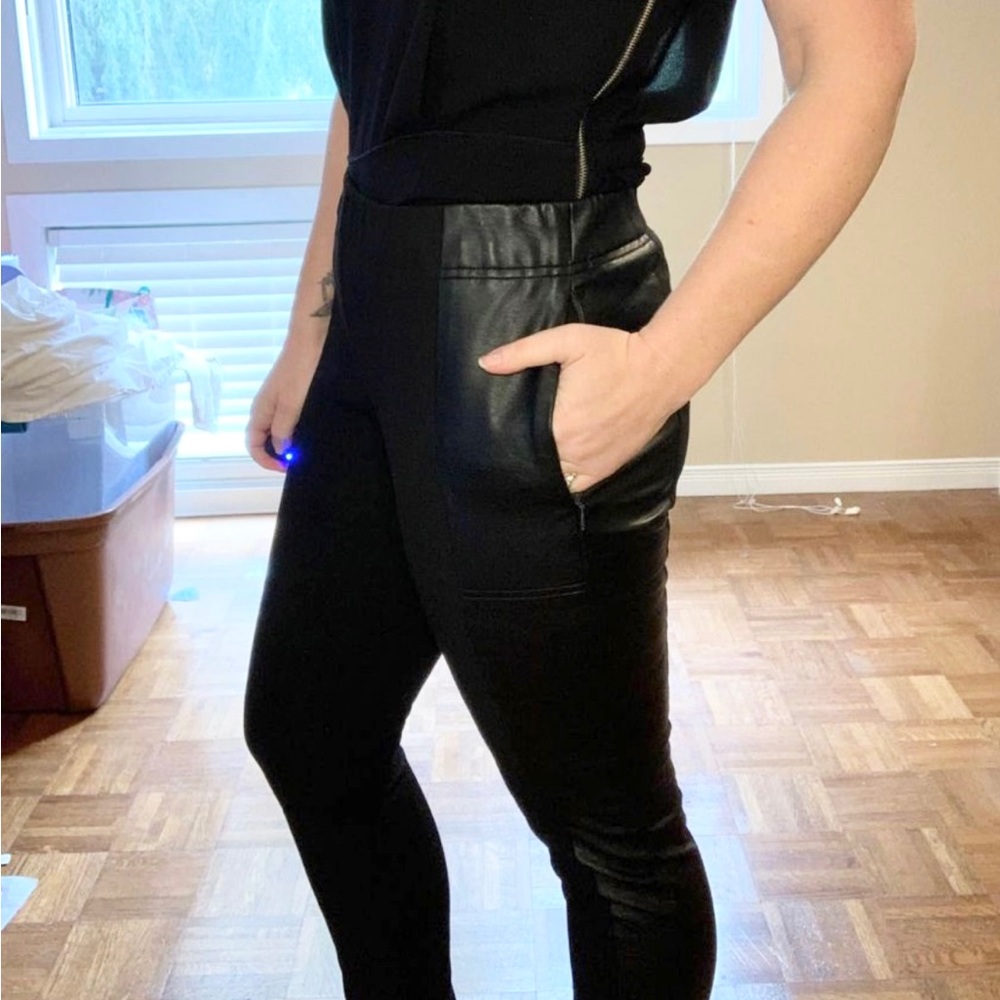 Club Monaco Faux Leather Pants - 8